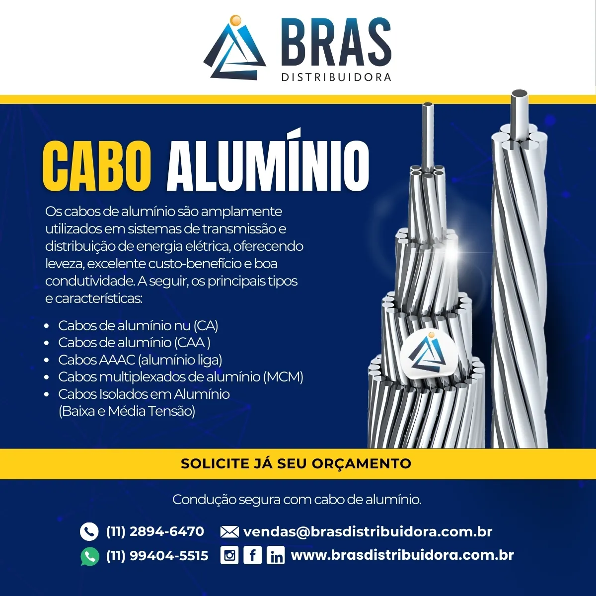 Cabos de Alumínio
