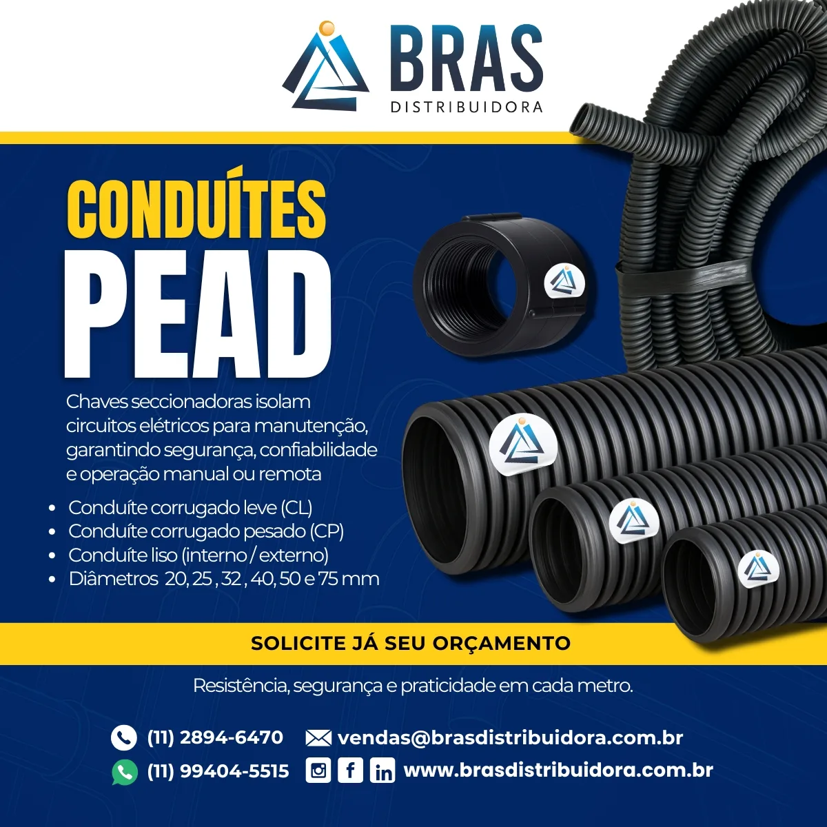 Conduíte Corrugado PEAD