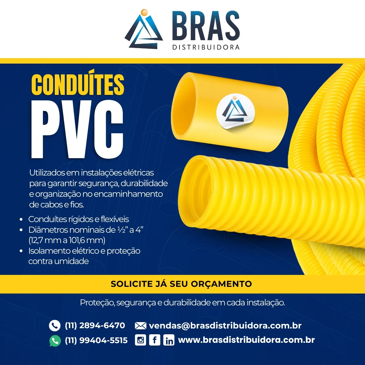 Conduíte Corrugado PVC