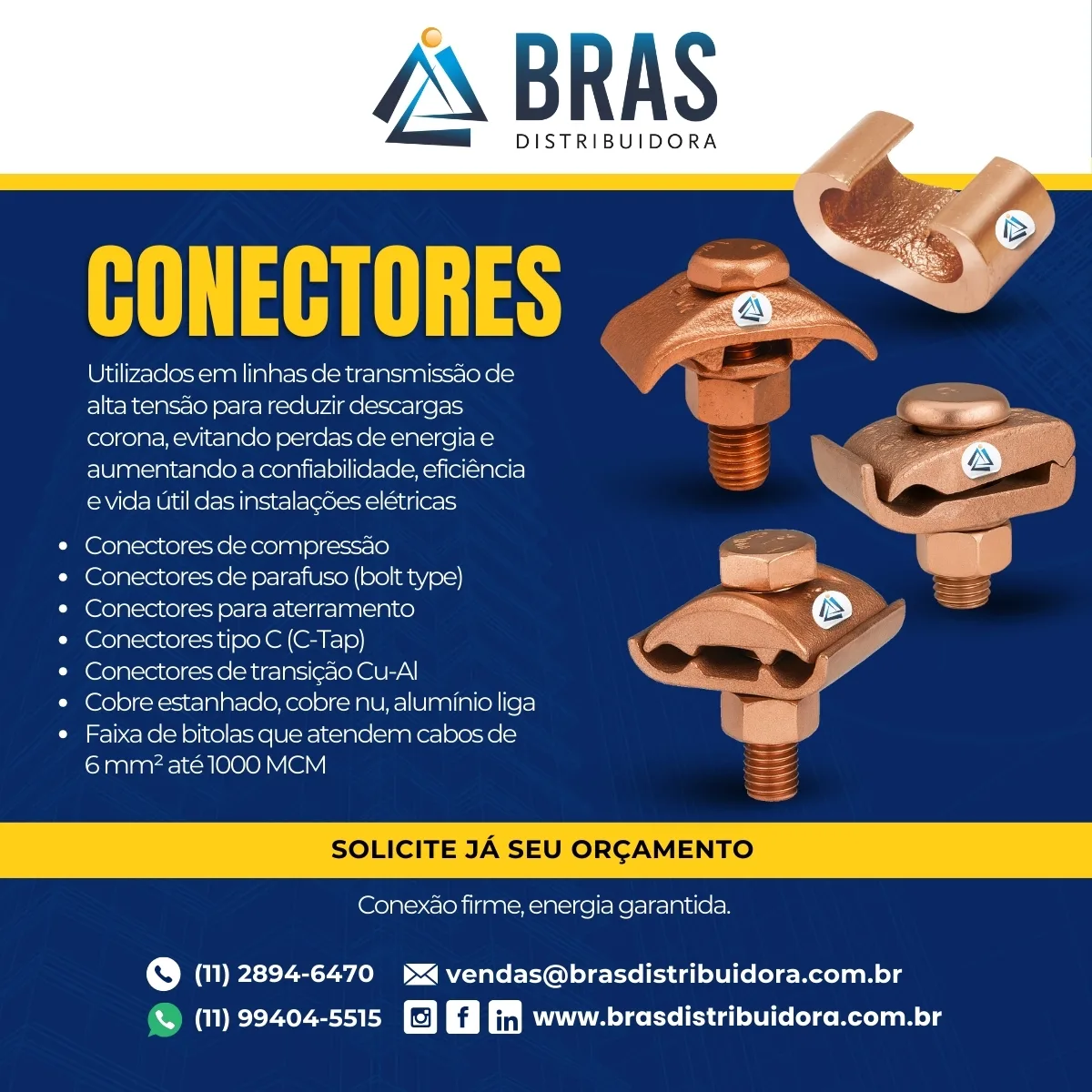 Conectores para SPDA
