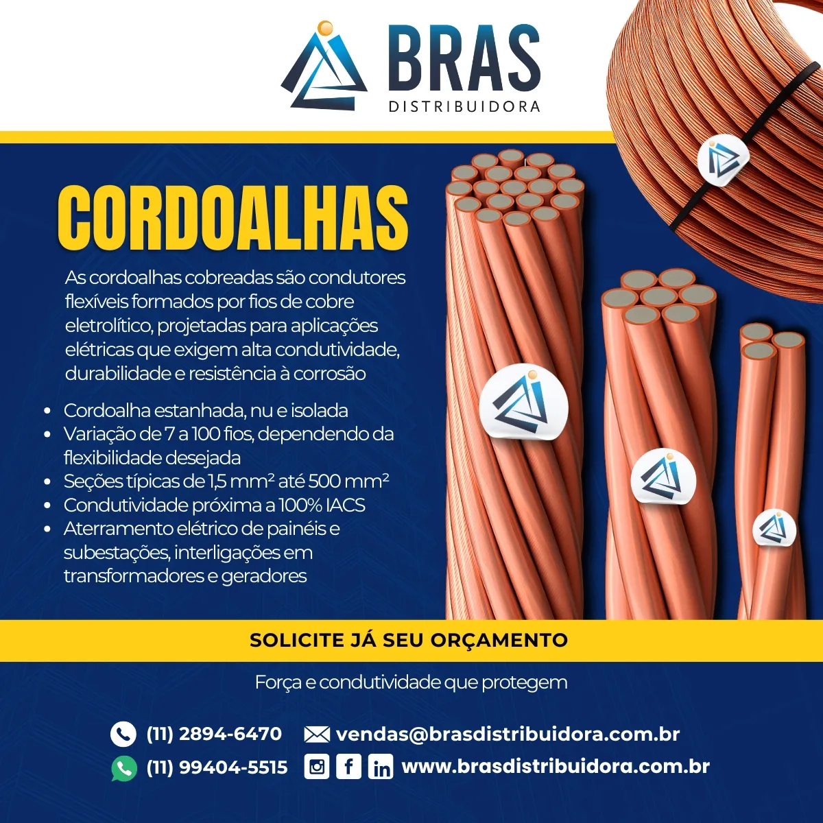 Cordoalha Cobreada