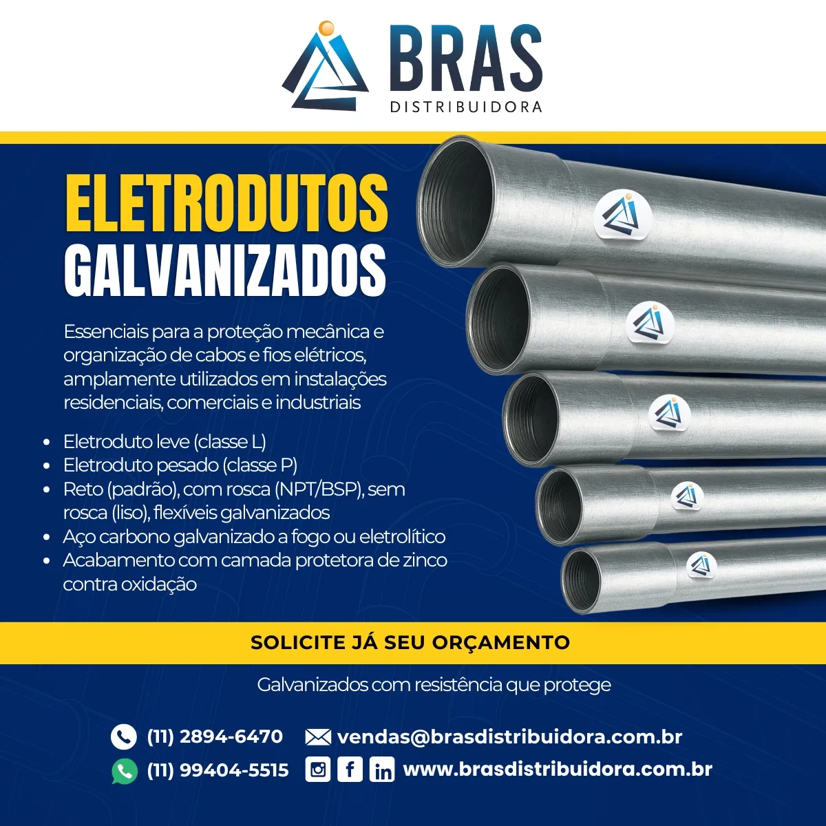 Eletroduto de Aço Galvanizado