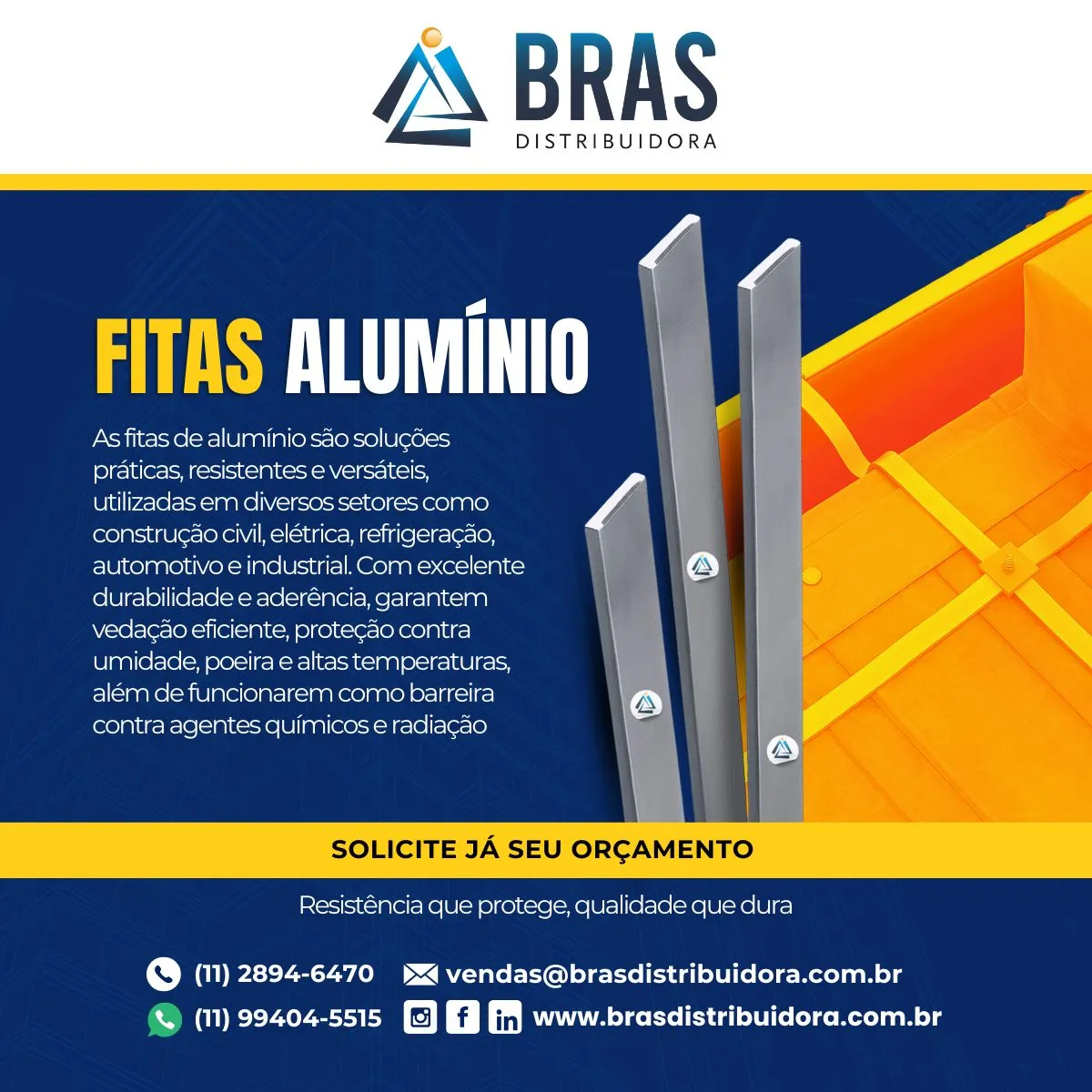 Fita de Alumínio para SPDA