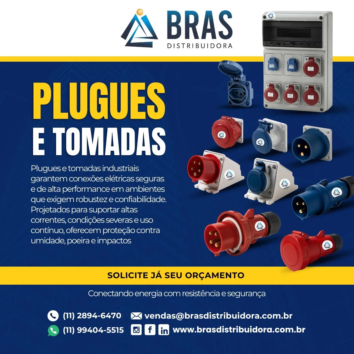 Plugues e Tomadas Industriais