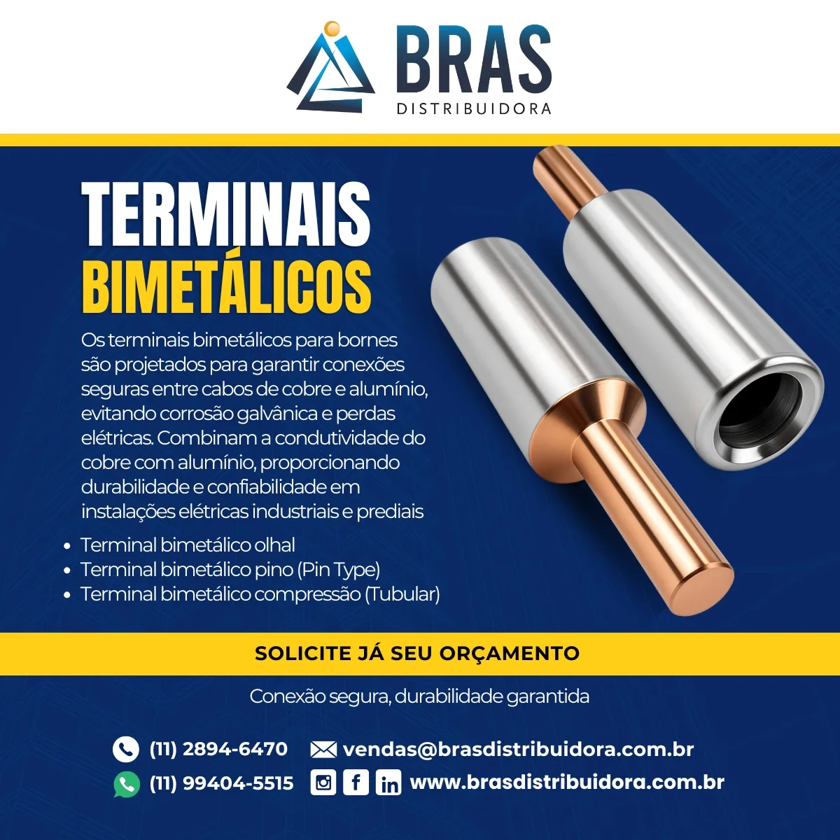 Terminal Bimetálico para Borne